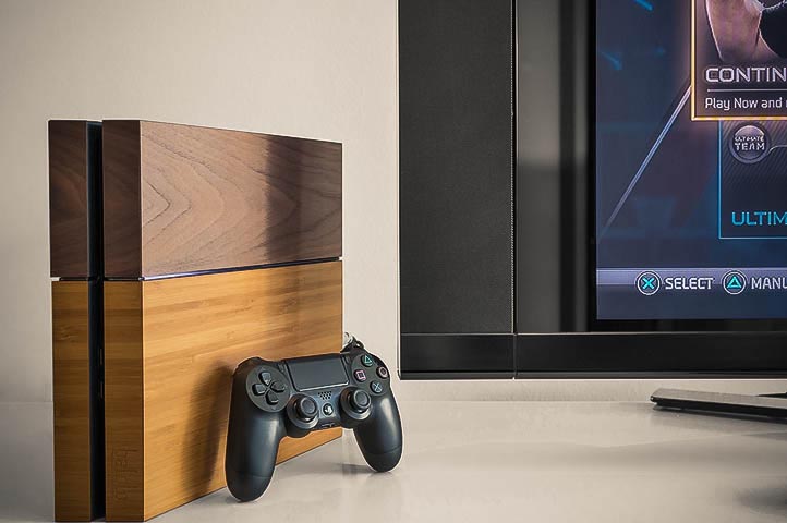 Wooden Cover PlayStation 4