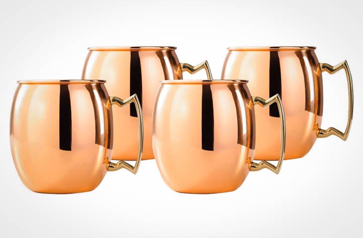 >Moscow Mule Copper Mugs