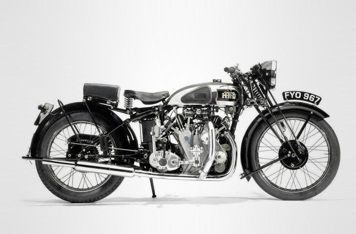 Мотоцикл Vincent HRD Series-A Rapide 1939 года