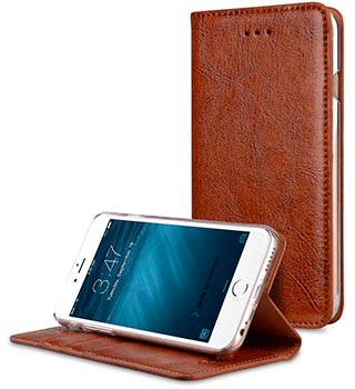 Кожаный чехол книжка для iPhone 7 - Melkco Herman Series Genuine Leather Case