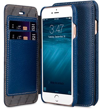 Кожаный чехол кошелек для iPhone 7 - Melkco Premium Leather Case Face Cover Book Type