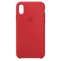 Красный силиконовый чехол iPhone XS Max