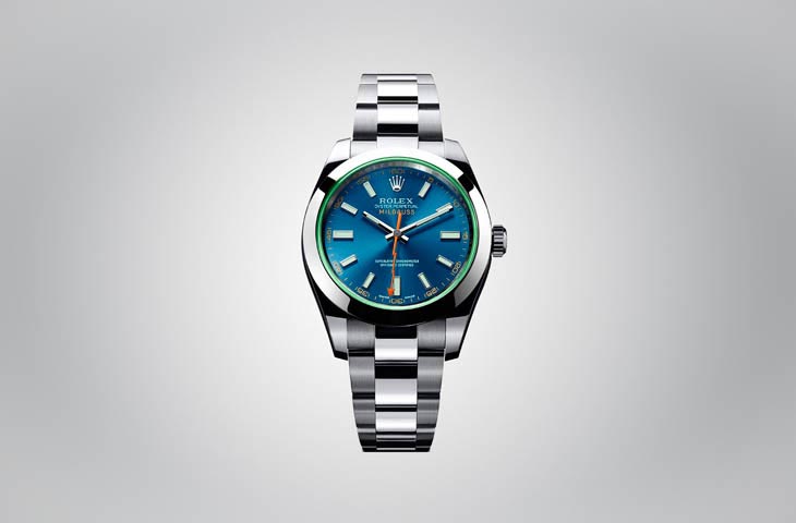 Синие часы Rolex Milgauss Z