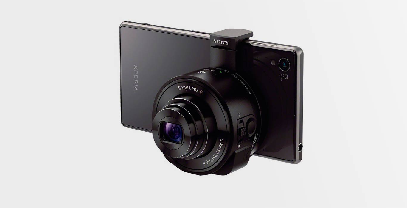 Зум-объектив от Sony QX10 с креплением для смартфонов